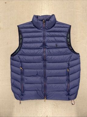 Polo by Ralph Lauren Navy Blue Quilted Down Vest